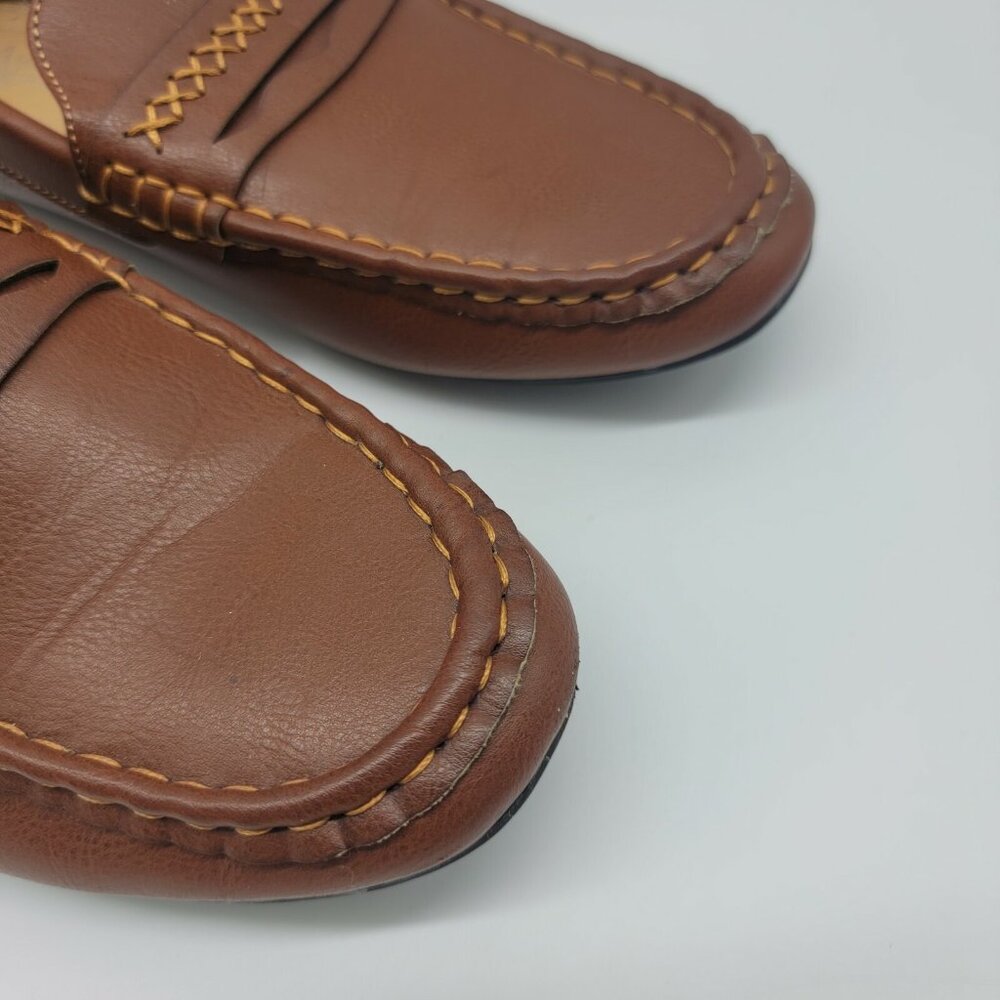 American Exchange Flat Comfort Slip On Size 6 Brown Womens Loafers - Picture 2 of 7